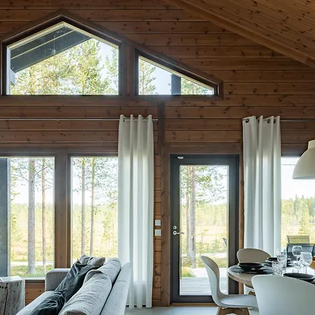 木屋 Naava - A Cozy With Two Saunas And Hill Views