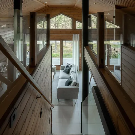 木屋 Naava - A Cozy With Two Saunas And Hill Views 鲁卡