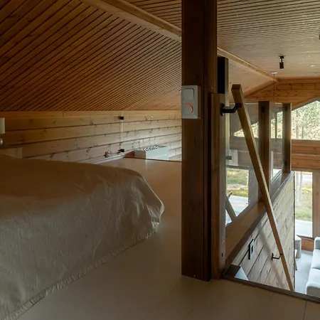 木屋 Naava - A Cozy With Two Saunas And Hill Views 鲁卡