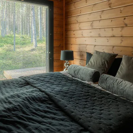 木屋 Naava - A Cozy With Two Saunas And Hill Views *